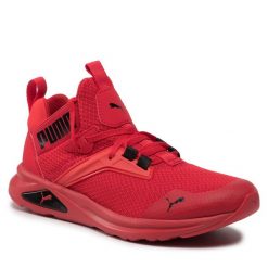 Sneakersy Puma. Czerwone półbuty chłopięce Puma, bez wzorów, bez zapięcia. Za 229.99 zł.