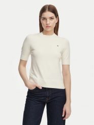 Tommy Hilfiger Sweter WW0WW49705 Żółty Slim Fit. Żółte swetry damskie Tommy Hilfiger, l, bez wzorów, z syntetyku, bez kołnierzyka, bez ramiączek, bez kaptura. Za 369.99 zł.