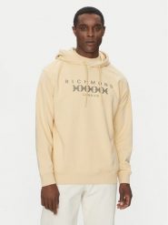 Richmond X Bluza UMP25006FE Beżowy Regular Fit. Brązowe bluzy męskie Richmond X, l, bez wzorów, z bawełny, bez kaptura. Za 229.99 zł.