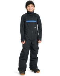 Spodnie do sportów zimowych dla Chłopców MASH UP. Czarne spodnie materiałowe dla chłopców Quiksilver, bez wzorów, z materiału, klasyczne, narciarskie. Za 539.99 zł.