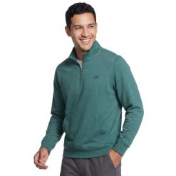 Bluza dresowa sportowa męska Weekend Easy ¼ Zip. Zielone bluzy męskie Skechers, m, bez wzorów, z dresówki, bez kaptura, trekkingowe. Za 259.99 zł.