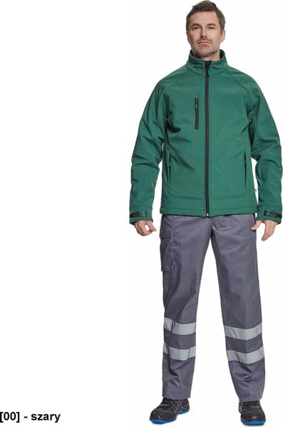 Kurtka męska CERVA CHITRA SOFTSHELL - kurtka - ciemnozielony XS. Zielone kurtki męskie CERVA, m, bez wzorów, z softshellu, bez kaptura. Za 117.17 zł.