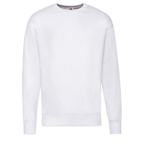 Lekka Męska Bluza Z Kapturem. Białe bluzy męskie Fruit of the Loom, m, bez wzorów, z kapturem. Za 55.99 zł.
