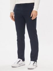 Tommy Hilfiger Chinosy Denton MW0MW32935 Granatowy Slim Fit. Niebieskie eleganckie spodnie męskie Tommy Hilfiger, m, bez wzorów, z bawełny. Za 449.99 zł.