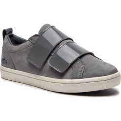 Sneakersy LACOSTE - Straightset Strap3181 Caw 7-36CAW00462M1 Dk Gry/Off Wht. Szare półbuty damskie Lacoste, bez wzorów, z materiału, bez obcasa, na płaskiej podeszwie, bez zapięcia. W wyprzedaży za 339.00 zł.