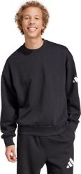 Adidas Bluza męska adidas Essentials Loose Fit 3 Bar Logo czarna JF3542 XL. Czarne bluzy męskie Adidas, m, bez wzorów, bez kaptura. Za 200.87 zł.