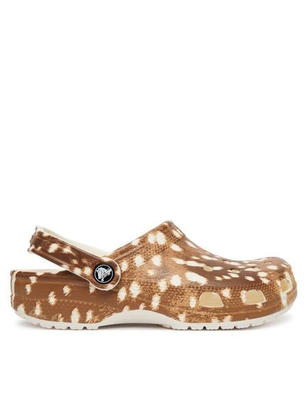 Crocs Klapki Classic Pop Animal Clogs 214153 Brązowy. Brązowe klapki damskie Crocs, bez wzorów, z tworzywa sztucznego, bez obcasa. Za 221.99 zł.