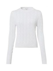 Marie Lund Sweter z dzianiny Kobiety Bawełna biały, XL. Białe swetry damskie Marie Lund, xl, bez wzorów, z bawełny, bez kołnierzyka, bez ramiączek, bez kaptura. Za 199.95 zł.
