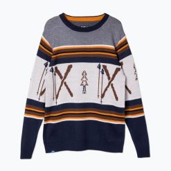Sweter męski KAVU Highline. Niebieskie swetry przez głowę męskie KAVU, m, bez wzorów, bez kołnierzyka. Za 289.99 zł.