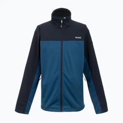 Bluza polarowa. Niebieskie bluzy męskie Regatta, bez wzorów, z polaru, bez kaptura. Za 99.99 zł.