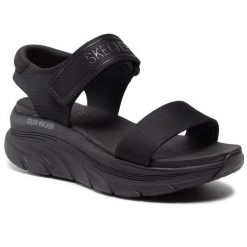 Sandały Skechers. Czerwone sandały dziewczęce Skechers, bez zapięcia. Za 219.99 zł.