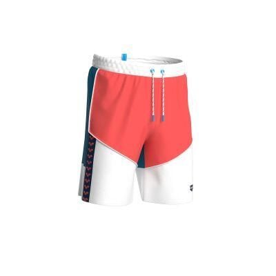 Szorty do pływania Arena Team Stripe Bermuda. Brązowe kąpielówki męskie Arena, m, z aplikacjami, z materiału, do biegania. Za 171.98 zł.