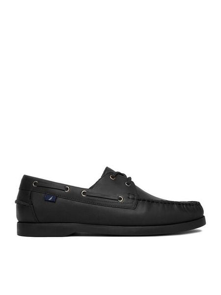 Nautica Mokasyny CEO-COMO-01 MI08 Czarny. Czarne mokasyny męskie Nautica, ze skóry. Za 299.99 zł.