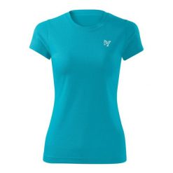 Damska koszulka do jazdy konnej York Nova. Niebieskie koszulki sportowe damskie YORK, l, bez wzorów, z materiału, bez kołnierzyka, bez ramiączek, na fitness i siłownię. Za 159.50 zł.
