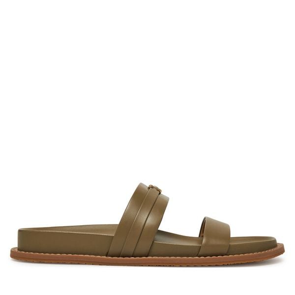 Klapki MICHAEL Michael Kors. Zielone klapki damskie MICHAEL Michael Kors, bez wzorów, bez obcasa. Za 439.99 zł.