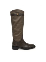 Coccinelle Oficerki Pansy Waxed E4 V63 43 01 01 Khaki. Brązowe kozaki damskie Coccinelle, ze skóry, bez obcasa, na płaskiej podeszwie. Za 1,549.00 zł.