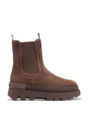 Buty damskie D.Franklin All Track Chelsea. Brązowe obuwie sportowe damskie D.Franklin, bez wzorów, z materiału. Za 365.00 zł.