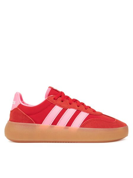 Adidas Sneakersy Barreda Decode JR0759 Czerwony. Czerwone buty sportowe dziewczęce Adidas, bez wzorów, z materiału, bez zapięcia. Za 239.99 zł.