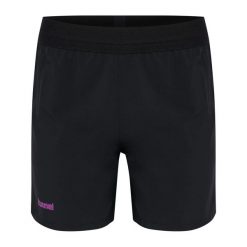 Szorty damskie Hummel Blaze 2.0. Czarne szorty sportowe damskie Hummel, bez wzorów, sportowe, na fitness i siłownię. Za 196.50 zł.