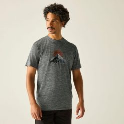 T-shirt Regatta Fingal. Niebieskie t-shirty męskie Regatta, m, bez wzorów, z jersey, bez kołnierzyka. Za 49.99 zł.