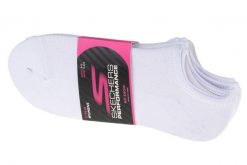Skarpetki sportowe damskie 3pk Womens Super Stretch Socks. Białe skarpety damskie Skechers, bez wzorów, z materiału. Za 79.99 zł.