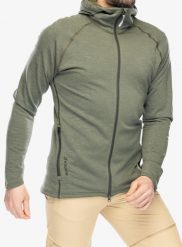 Bluza trekkingowa męska Houdini Outright Houdi. Zielone bluzy męskie Houdini, l, bez wzorów, z materiału, bez kaptura, trekkingowe. Za 763.39 zł.