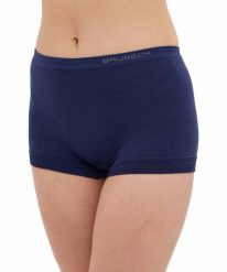 Bokserki damskie classic z wełną Brubeck COMFORT MERINO. Czarne bokserki damskie Brubeck, xl, bez wzorów, z dzianiny. Za 61.99 zł.
