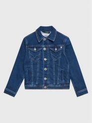 Pepe Jeans Kurtka jeansowa Legendary PB401138 Granatowy Regular Fit. Niebieskie kurtki i płaszcze dla dziewczynek Pepe Jeans, bez wzorów, z bawełny, bez kaptura. Za 299.99 zł.