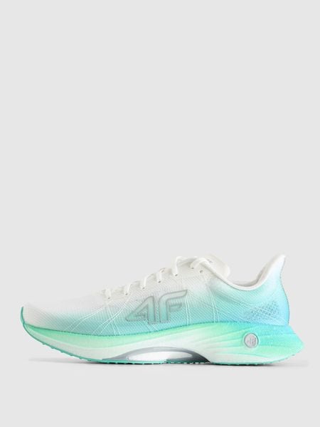 4F Buty do biegania Speed Runner męskie - zielone 44. Zielone buty sportowe męskie 4f, bez zapięcia, do biegania. Za 359.99 zł.