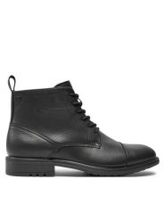 Jack & Jones Trzewiki 12257973 Czarny. Czarne botki męskie Jack & Jones, bez wzorów, ze skóry, bez zapięcia. Za 299.99 zł.