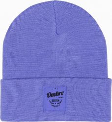 Ombre Czapka męska H103 - fioletowa. Fioletowe czapki i kapelusze męskie Ombre, na zimę, bez wzorów. Za 19.99 zł.