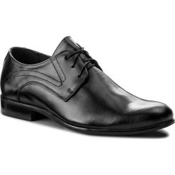 Półbuty GREGOR - 01077-ME-G00-LS Czarny. Czarne eleganckie półbuty Gregor, z materiału. W wyprzedaży za 199.00 zł.