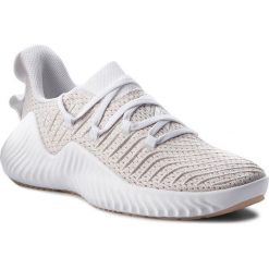 Buty adidas - Alphabounce Trainer W B75780 Ftwwht/Ftwwht/Ashpea. Szare obuwie sportowe damskie Adidas, z materiału. W wyprzedaży za 299.00 zł.