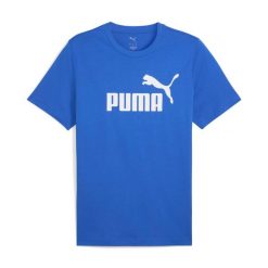 Koszulka męska Puma Ess No.1 Logo Tee (s). Niebieskie koszulki sportowe męskie Puma, m, bez wzorów, z bawełny, bez kołnierzyka, bez ramiączek, na fitness i siłownię. Za 79.99 zł.