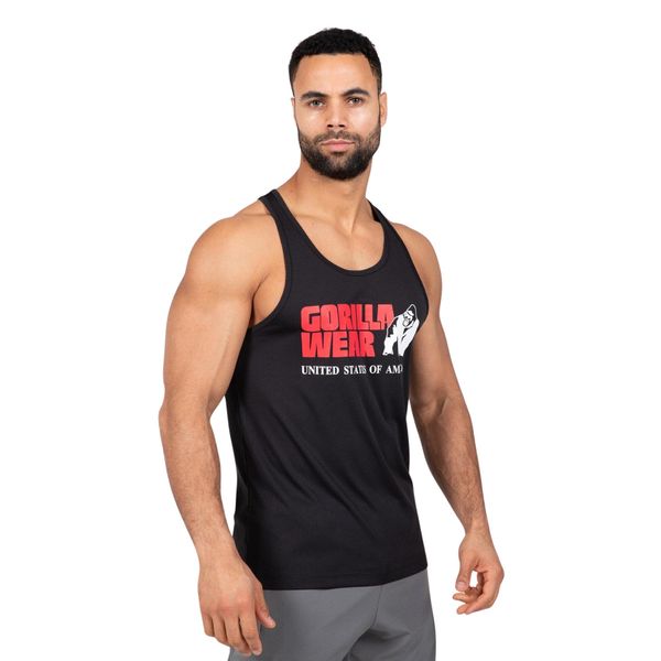 Tank top Gorilla Wear Classic. Czarne buty sportowe męskie GORILLA WEAR, bez wzorów, sportowe, bez kołnierzyka. Za 178.00 zł.