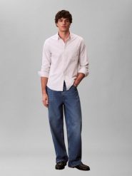 Calvin Klein Jeans koszula casual Mężczyźni Regular Fit Bawełna szary, S. Szare koszule męskie Calvin Klein Jeans, m, bez wzorów, z bawełny, casualowe, bez kołnierzyka, bez ramiączek. Za 229.95 zł.