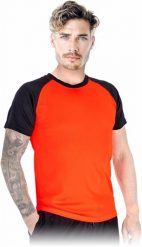 TS-BILBAO - T-shirt z siateczk doskonała wentylacja widoczność męski dzianina 100% poliester 130-135 g/m2 okrągły dekol - pomarańczowo-czarny 3XL. Brązowe t-shirty męskie Reis, m, bez wzorów, z dzianiny, bez kołnierzyka. Za 21.18 zł.