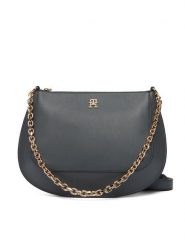 Tommy Hilfiger Torebka Th Glam Conv Med Crossover AW0AW18143 Szary. Szare torebki do ręki damskie Tommy Hilfiger, bez wzorów, ze skóry, bez dodatków. Za 649.99 zł.