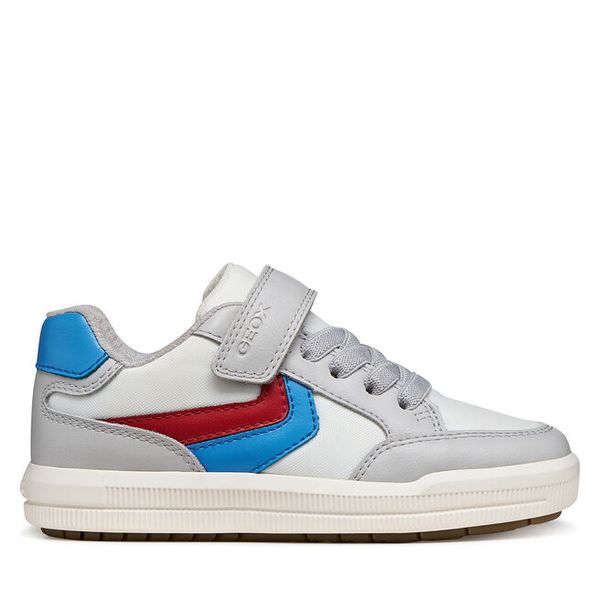 Sneakersy Geox. Szare trampki i tenisówki chłopięce Geox, bez wzorów, bez zapięcia. Za 186.99 zł.