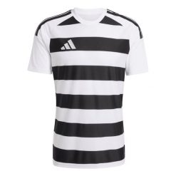 Koszulka męska adidas Hooped 26 Jersey biało-czarna KS6949. Białe koszulki sportowe męskie Adidas, l, bez wzorów, z jersey, bez kołnierzyka, bez ramiączek, na fitness i siłownię. Za 90.99 zł.