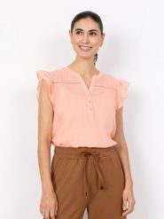 Soyaconcept® Bluzka - SC-Fabiana Kobiety Bawełna (100%) różowy, XL. Czerwone bluzki damskie xl, bez wzorów, z bawełny, bez kołnierzyka, bez ramiączek. Za 169.95 zł.