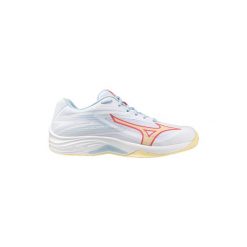 Damskie buty halowe Mizuno Thunder Blade Z. Białe obuwie sportowe damskie Mizuno, bez wzorów, do biegania. Za 313.90 zł.