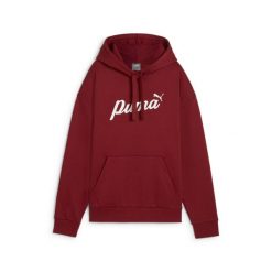 Damska bluza z kapturem ESS+ Script PUMA Intense Red White Rubber. Białe bluzy damskie Puma, l, bez wzorów, z kapturem, na fitness i siłownię. W wyprzedaży za 228.10 zł.