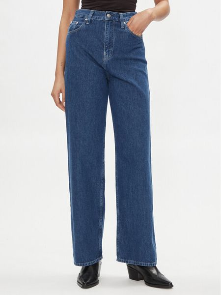 Calvin Klein Jeans Jeansy J20J223428 Granatowy Relaxed Fit. Niebieskie jeansy damskie Calvin Klein Jeans. Za 259.99 zł.