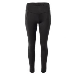 Damskie legginsy Martes Essentials Lady Caris. Czarne legginsy sportowe damskie MARTES ESSENTIALS, s, bez wzorów, z elastanu, do biegania. Za 98.38 zł.
