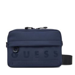 Saszetka Guess. Niebieskie portfele męskie Guess, młodzieżowe, małe. Za 169.99 zł.