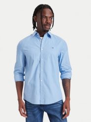 Tommy Jeans Koszula DM0DM22026 Niebieski jasny Regular Fit. Niebieskie koszule męskie Tommy Jeans, m, bez wzorów, z bawełny, bez kołnierzyka, bez ramiączek. Za 329.99 zł.