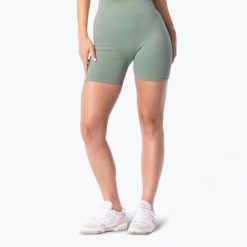 Spodenki treningowe damskie Carpatree Simply Seamless. Zielone szorty sportowe damskie Carpatree, s, bez wzorów, z elastanu, eleganckie, na fitness i siłownię. Za 149.99 zł.