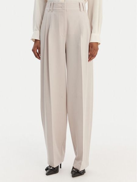 Patrizia Pepe Spodnie materiałowe 8P0794/A498-S748 Szary Regular Fit. Szare spodnie materiałowe damskie Patrizia Pepe, s, bez wzorów, z materiału. Za 1,249.00 zł.