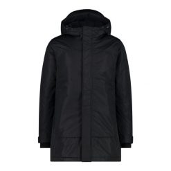 Parka z kapturem CMP. Czarne parki męskie CMP, na zimę, m, bez wzorów, z kapturem. Za 596.05 zł.